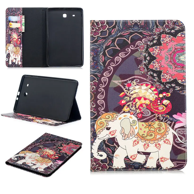 Модный чехол бабочка для планшета Galaxy Tab E 9. 0 T560 Smart Stand Fundas Samsung 9 6 &quotT560 T561