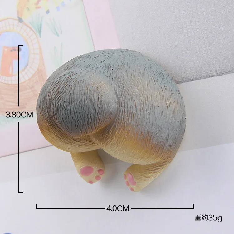 Корги ягодицы 3D экшн фигурка Магнитный мультяшный рисунок искусственная детская