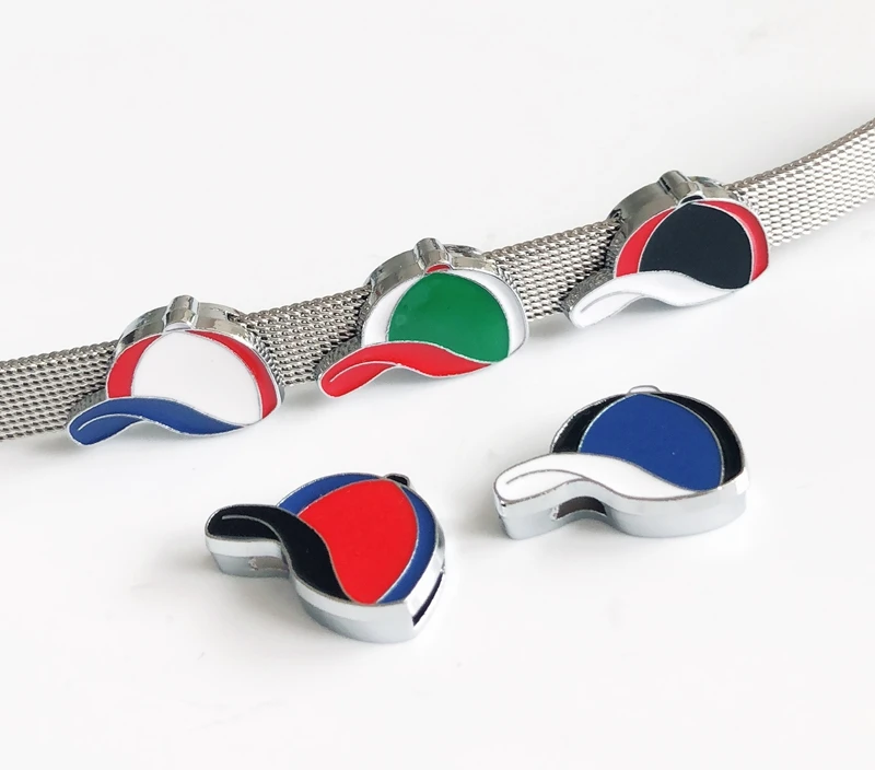 Эмалированные цветные бейсболки 50 шт. 8 мм аксессуары для самостоятельного