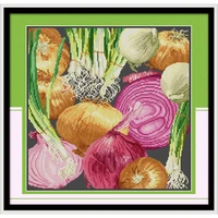 joy sunday onion chinese cross stitch kits ecological cotton clear stamped printed 14ct and 11ct diy wedding decoration for home