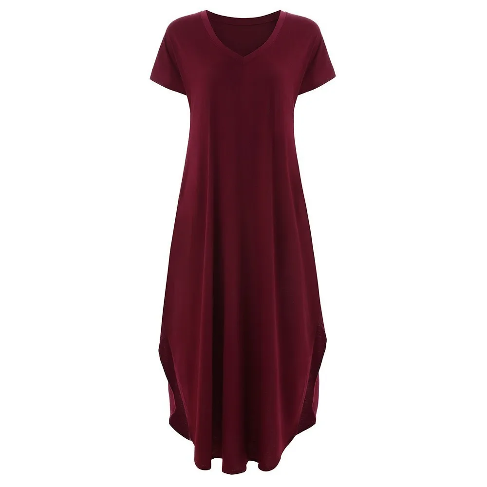 Dark Red Модная футболка для женщин с карманом для жены, мамы, босса, футболка с принтом, с надписью размера плюс, топы, графические футболки для женщин с открытыми плечами - Цвет: Dark Red