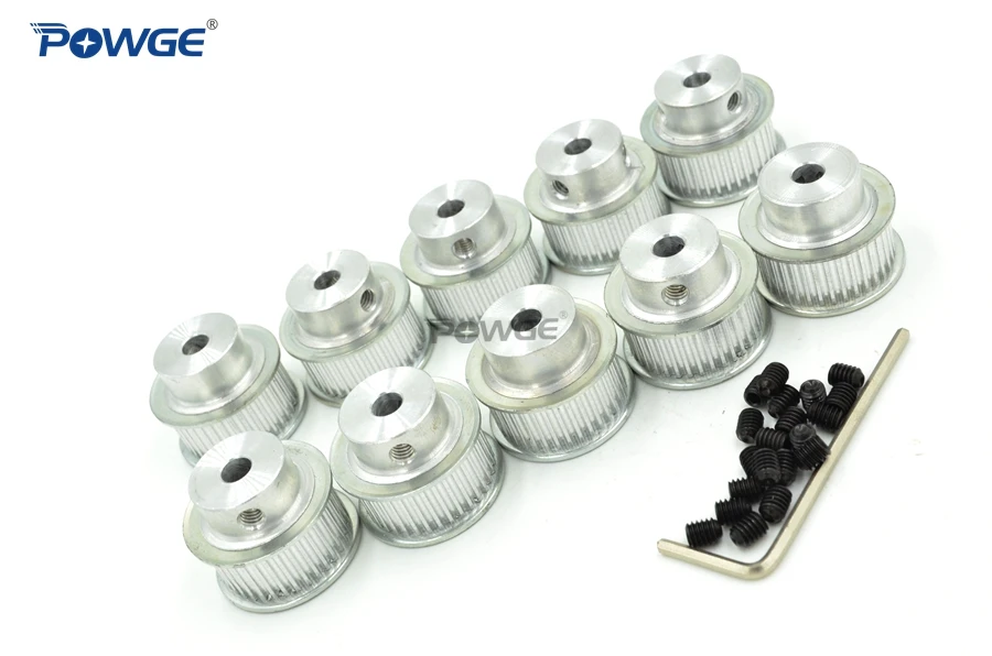 POWGE 10 шт. 40 зубцов 2 м 2GT синхронный шкив отверстия 5 мм 6 35 8 для ширины 9 2MGT GT2
