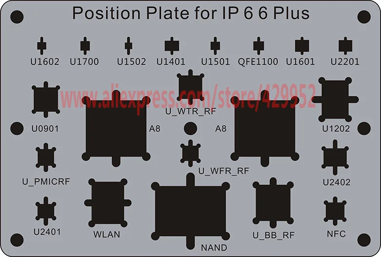 Efix BGA Chip Reball трафарет A8 A9 A10 паяльная станция Утюг сварочный флюс Fix iPhone 6 6s 7 Plus NAND IC Инструменты комплект материнская плата