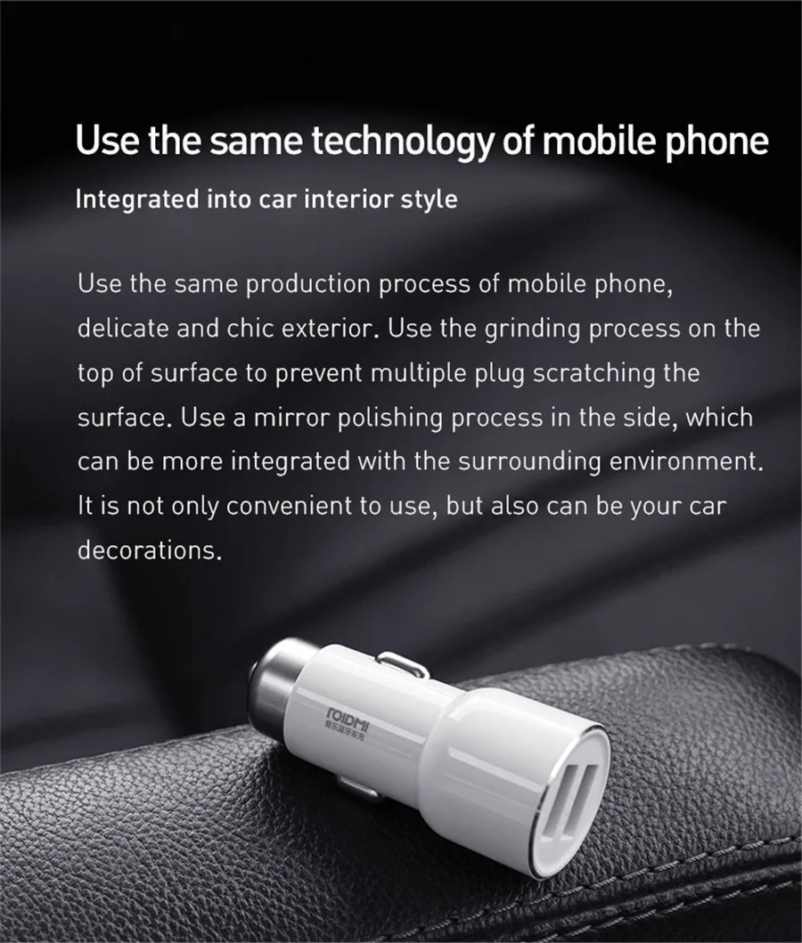 Xiaomi ROIDMI 3S Bluetooth автомобильное зарядное устройство fm-передатчик 5 в 3.4A быстрое автомобильное зарядное устройство MP3 музыкальный плеер для телефонов iPhone и Android