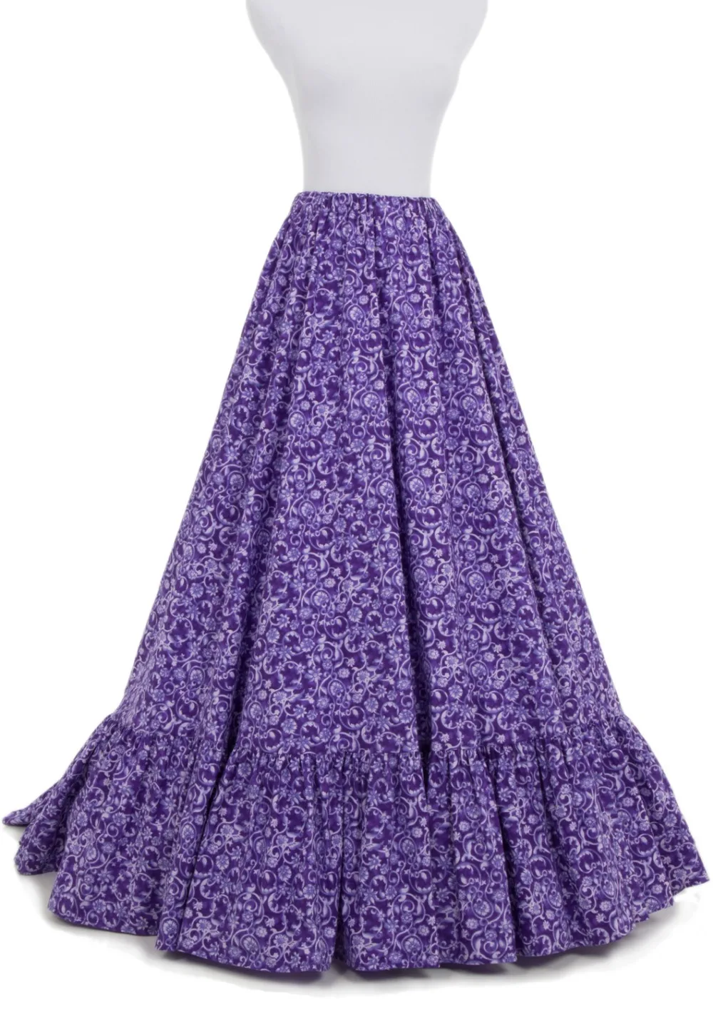 

Print Victorian Skirt Victorian French Pleated Gathered Bustle Skirts