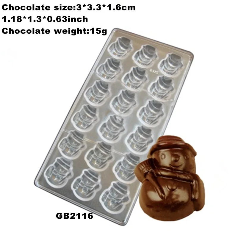 GB2116 Goldbaking поликарбонатная форма для шоколада «сердце» Поликарбонат шоколадный лоток Жесткий ПК конфеты плесень - Цвет: GB2116