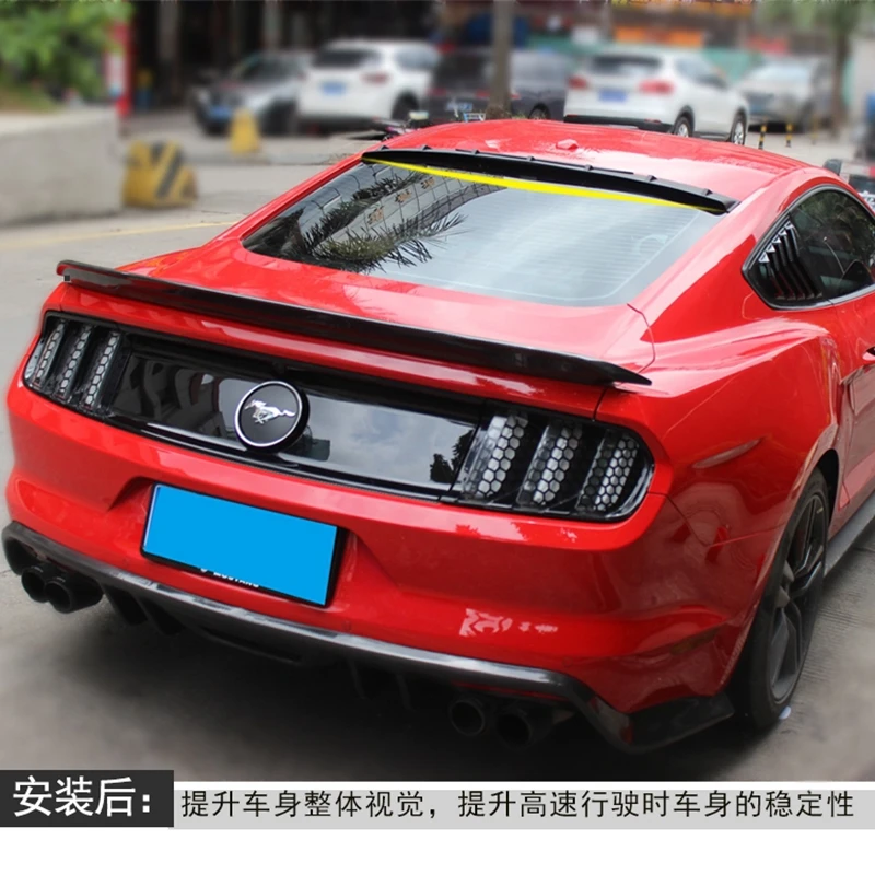 Мустанг ABS черный автомобиль-Стайлинг спойлер на задний багажник крыло для Ford