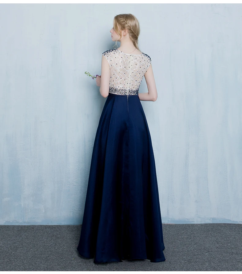 Бесплатная доставка Вечернее платье 2017 новое мода весна длинные хозяйка длинный