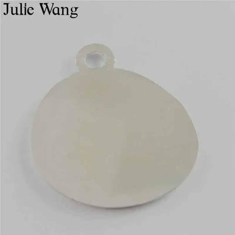 Julie Wang 6 шт. эмалированный белый Забавный призрак Мрачный Жнец модные подвески из