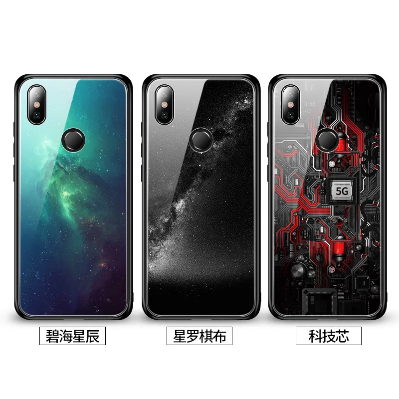 Роскошный чехол из закаленного стекла для Xiaomi mi mix 3, мягкий чехол из ТПУ с краями для Xiaomi mi mix 3 2s 2 mix3, чехол Aixuan