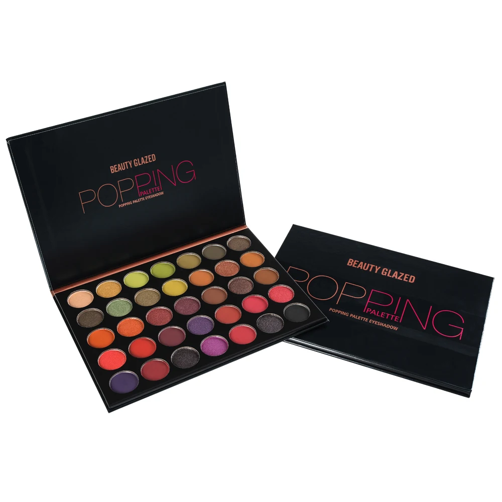 Палетка теней Beauty Glazed для макияжа тени век сияющий блеск натуральный матовый
