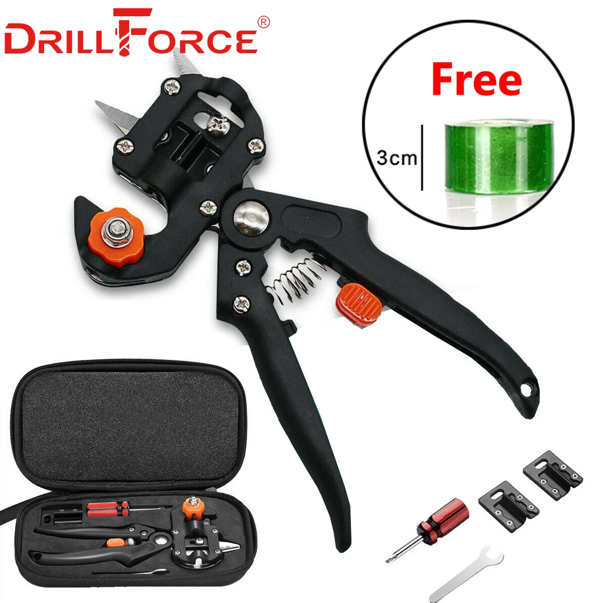 Drillforce садовые инструменты прививочный секатор измельчитель вакцинация резка