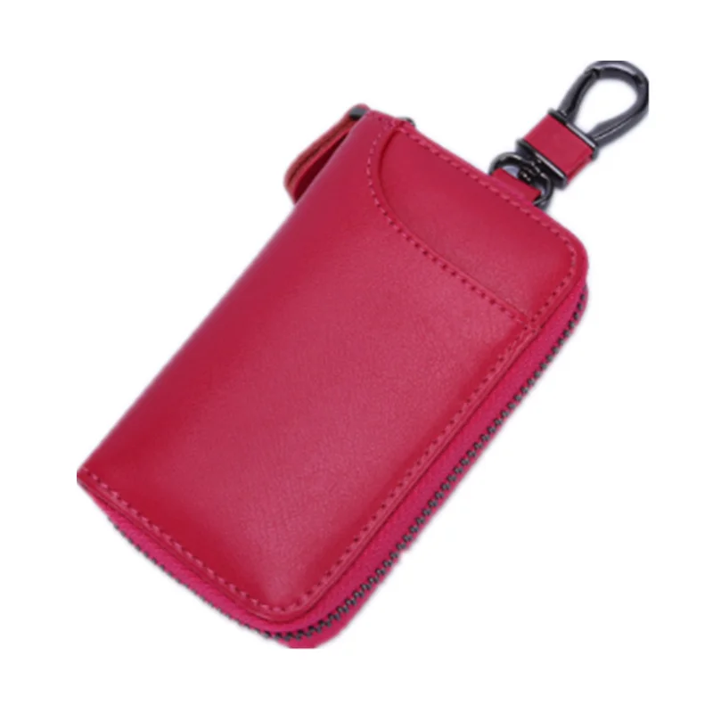 BISI GORO 2019 Multi Function Key Case Genuine Cow Leather Men &amp Women Car Wallets Zipper Bag Pouch Purse Credit Card | Багаж и сумки