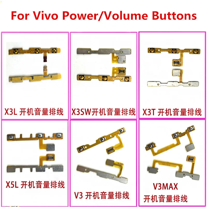 

For VIVO X3L X3T X5L X5SL Power Volume Flex Cable Button FPC FFC Motherboard Menu Home Smartphone Domestic Switch On-off Silent