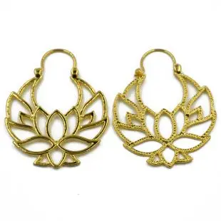 N Showlove-2Pcs латунные серьги для ушей, разные стили, iиндия, племенные серьги для ушей, расширители, пробки для пирсинга, серьги, ювелирные изделия для тела - Окраска металла: N