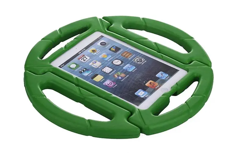 Дети противоударный 3D мультфильм колеса ручка чехол для Apple iPad mini 1 2 3 EVA мягкий стенд держатель чехол для iPad mini 123+ пленка+ стилус