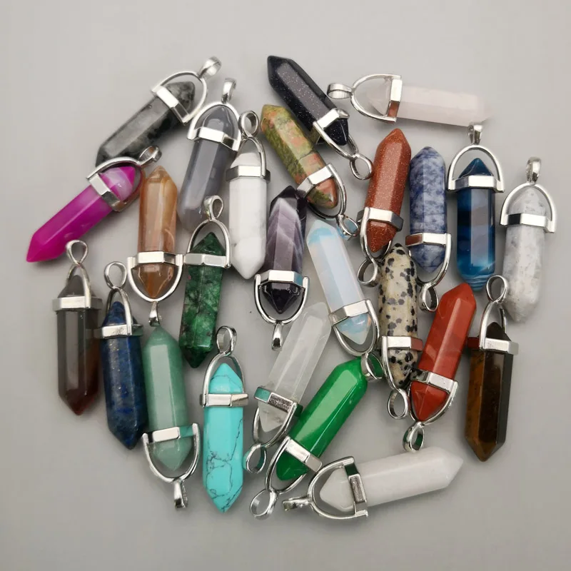 Модный трендовый натуральный камень подвески и ожерелья для изготовления