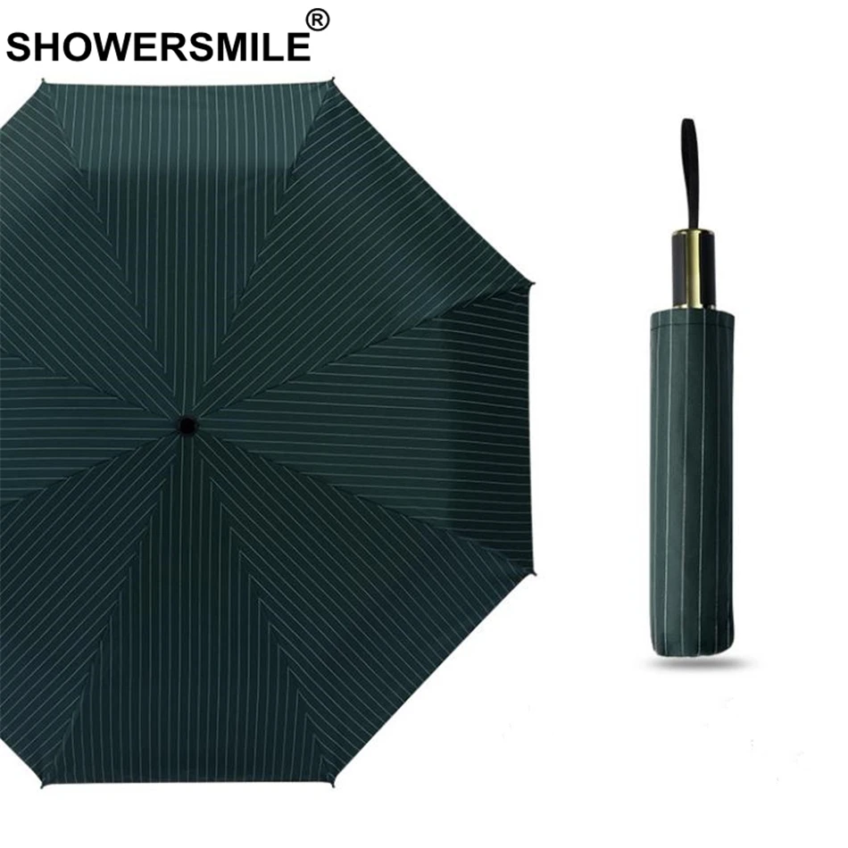 SHOWERSMILE зонты от дождя и солнца складные для мужчин женщин армейский зеленый