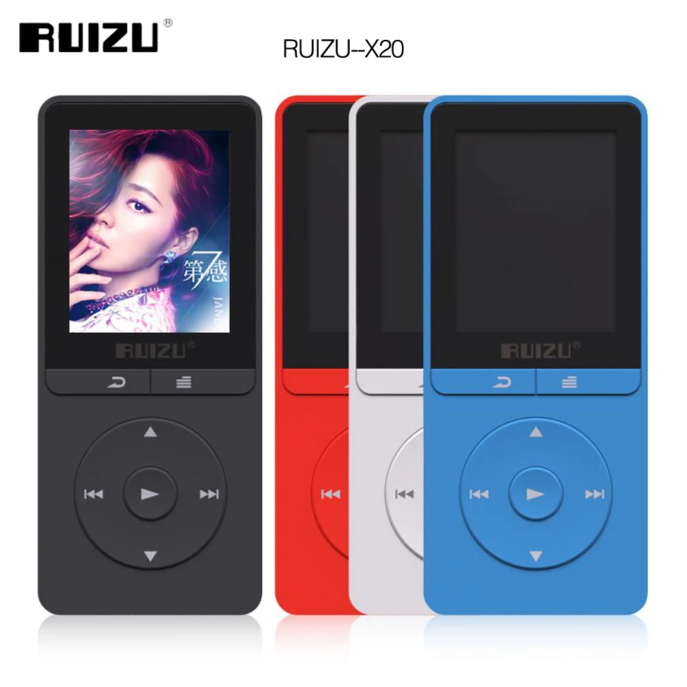 Mp3 плеер RUIZU X20 с экраном 1 8 дюйма ГБ ОЗУ легкий спортивный мини MP3 FM радио