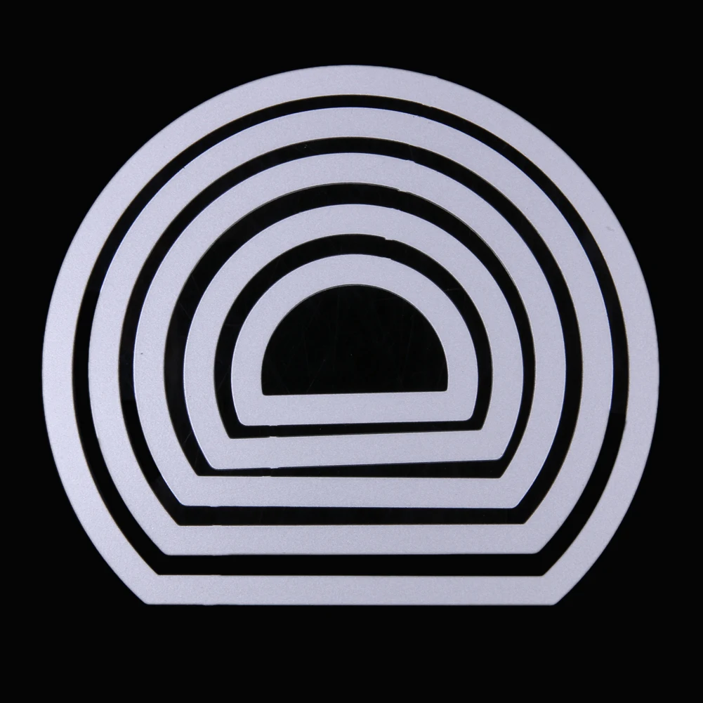 Полукруглые металлические пресс формы в форме Луны для изготовления карт 5 шт.|die