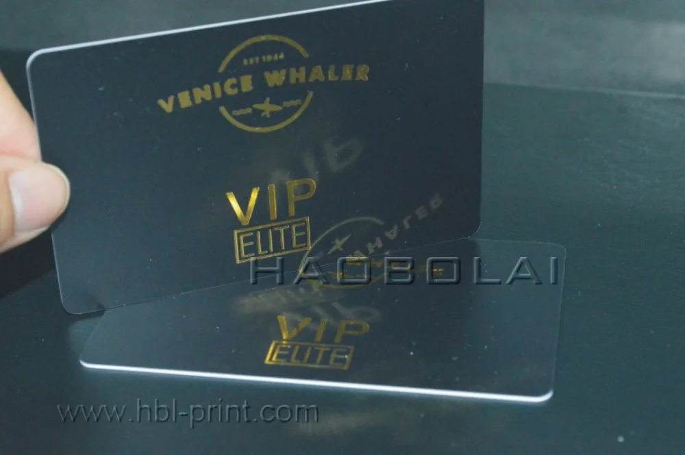 1000 шт US $219 Черный Матовый vip карта с золотой фольгой штамповки обе стороны