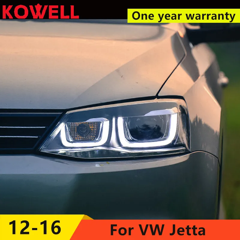 KOWELL стайлинга автомобилей для VW Jetta 2012 2017 светодиодный головной светильник LED DRL