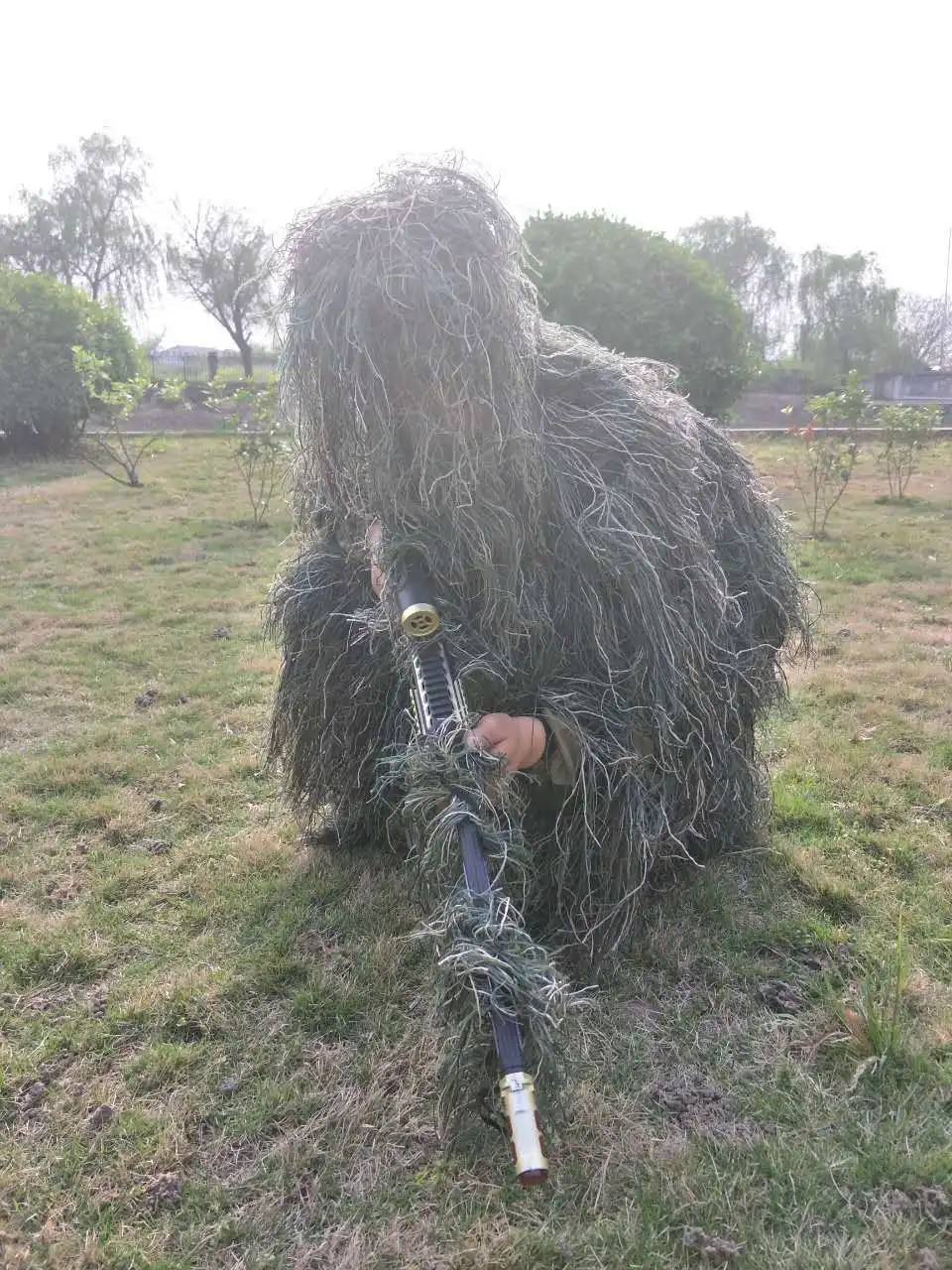 2017 HOT desert Bionic Ghillie Suits camouflage grass hay style hunting Recon yowie Paintball Military clothing 5688 | Спорт и