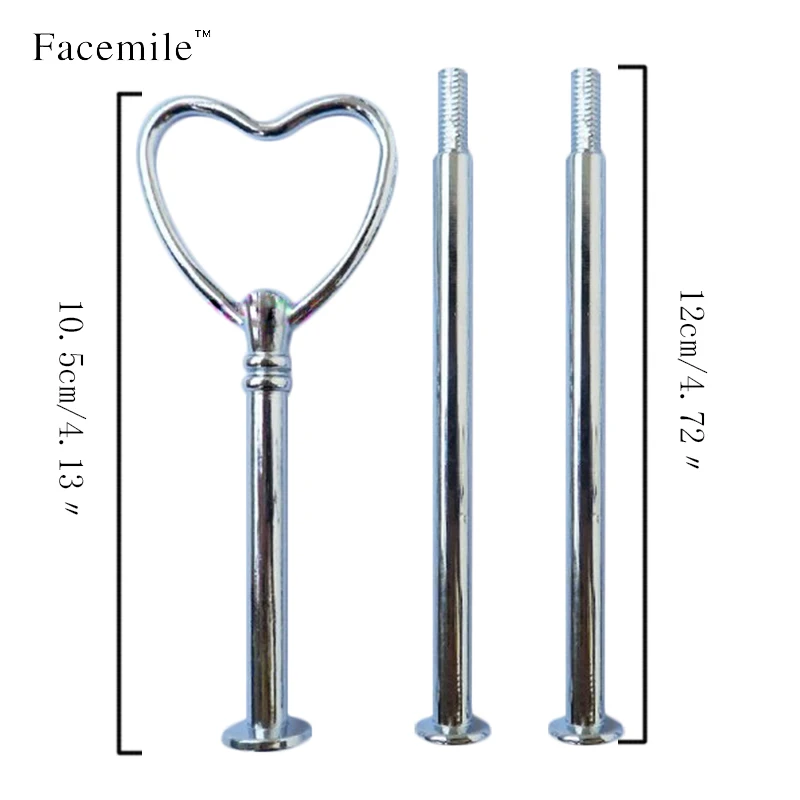 Подставка для крема 3 уровня серебристая золотистая нержавеющая сталь | Дом и сад