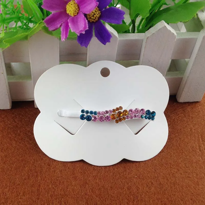 Новинка 2016 пустая белая лента для волос с карточкой ювелирный дисплей карта 100