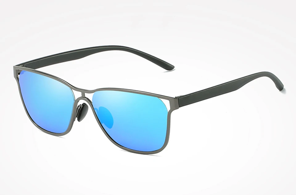 gray blue ELITERA/фирменный дизайн, классические мужские полые поляризованные солнцезащитные очки из сплава, мужские и женские винтажные очки для вождения, рыбалки, зеркальные солнцезащитные очки UV400 - Цвет линз: gray blue