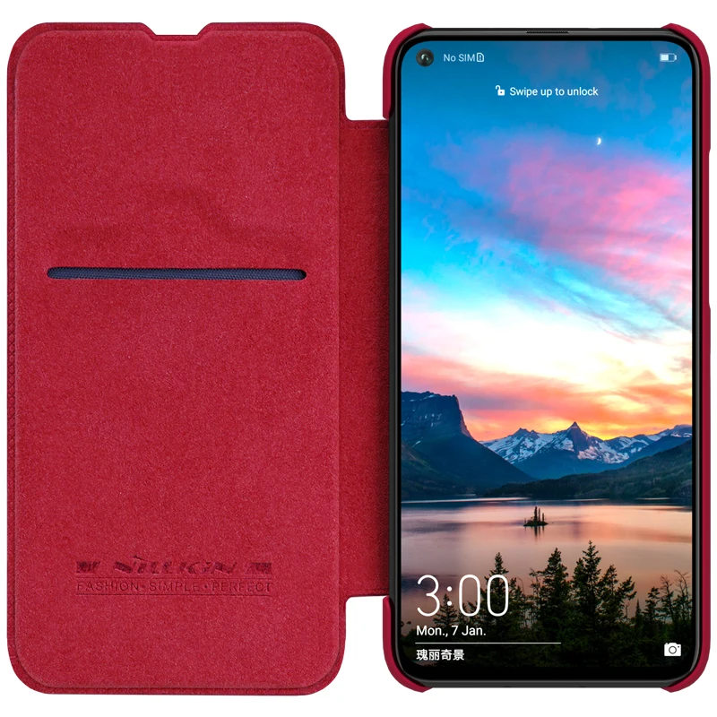 Для huawei Honor View 20 чехол NILLKIN Qin Бизнес Флип кожаный Слот для карты задняя крышка