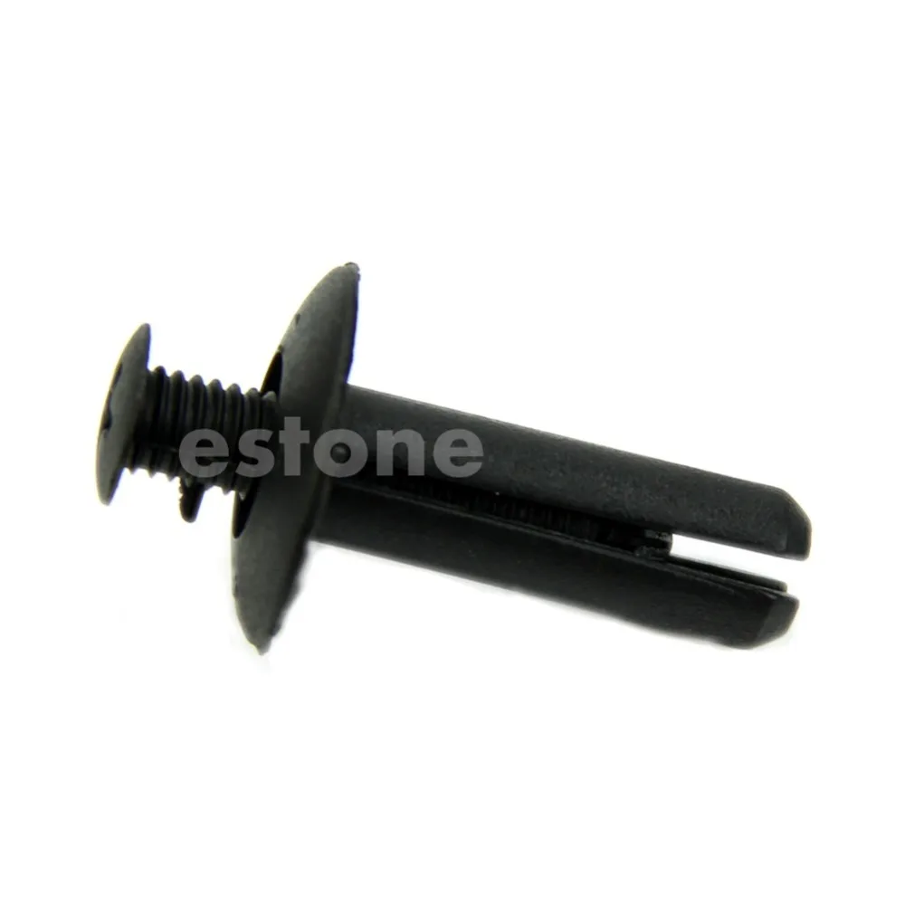

10Pcs Car Bumper Door Trim Fender 8mm Hole Plastic Push in Rivets Fastener Black Jy22 19 dropship