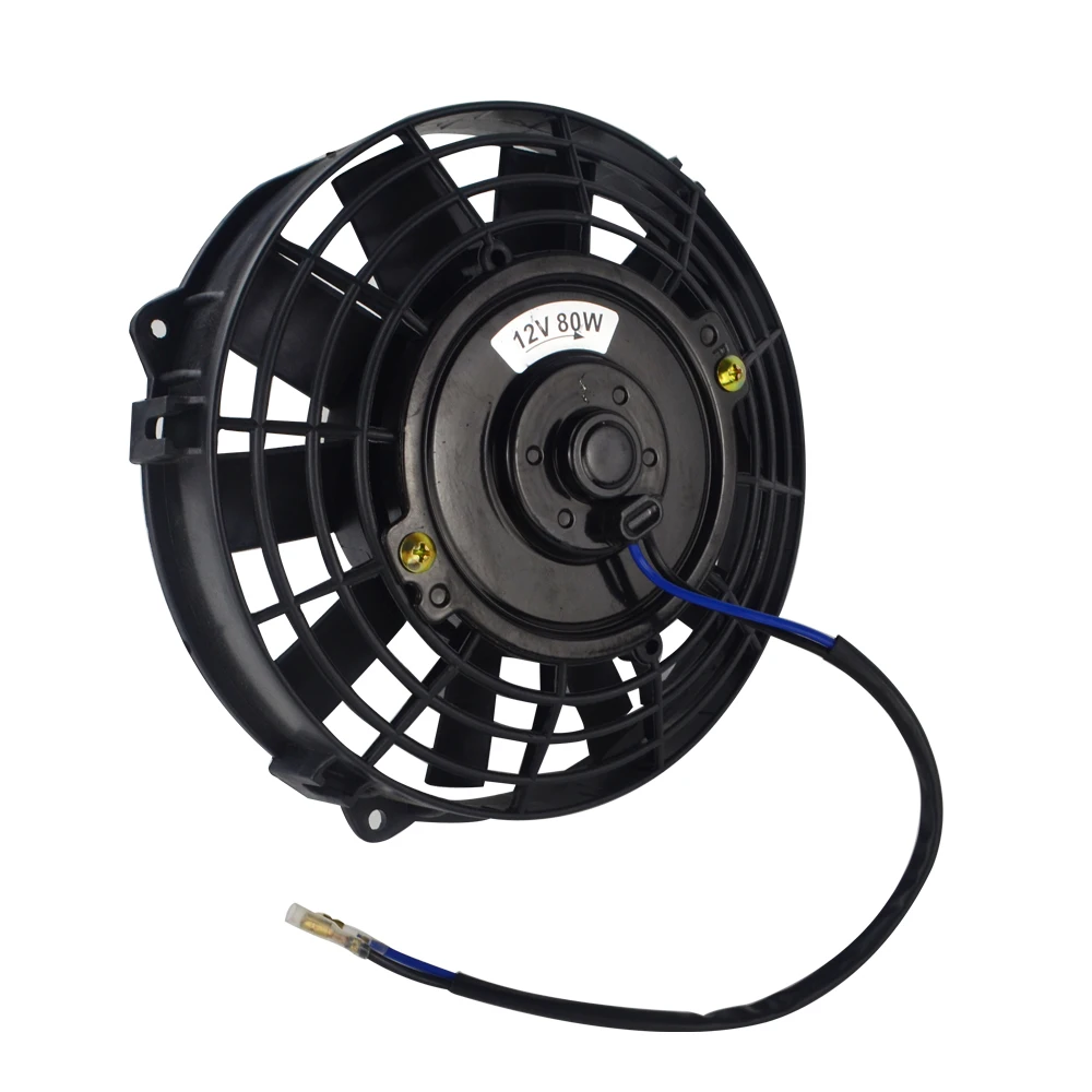 VR RACING 7 дюймов Универсальный 12 в 80 Вт Тонкий Реверсивный электрический радиатор