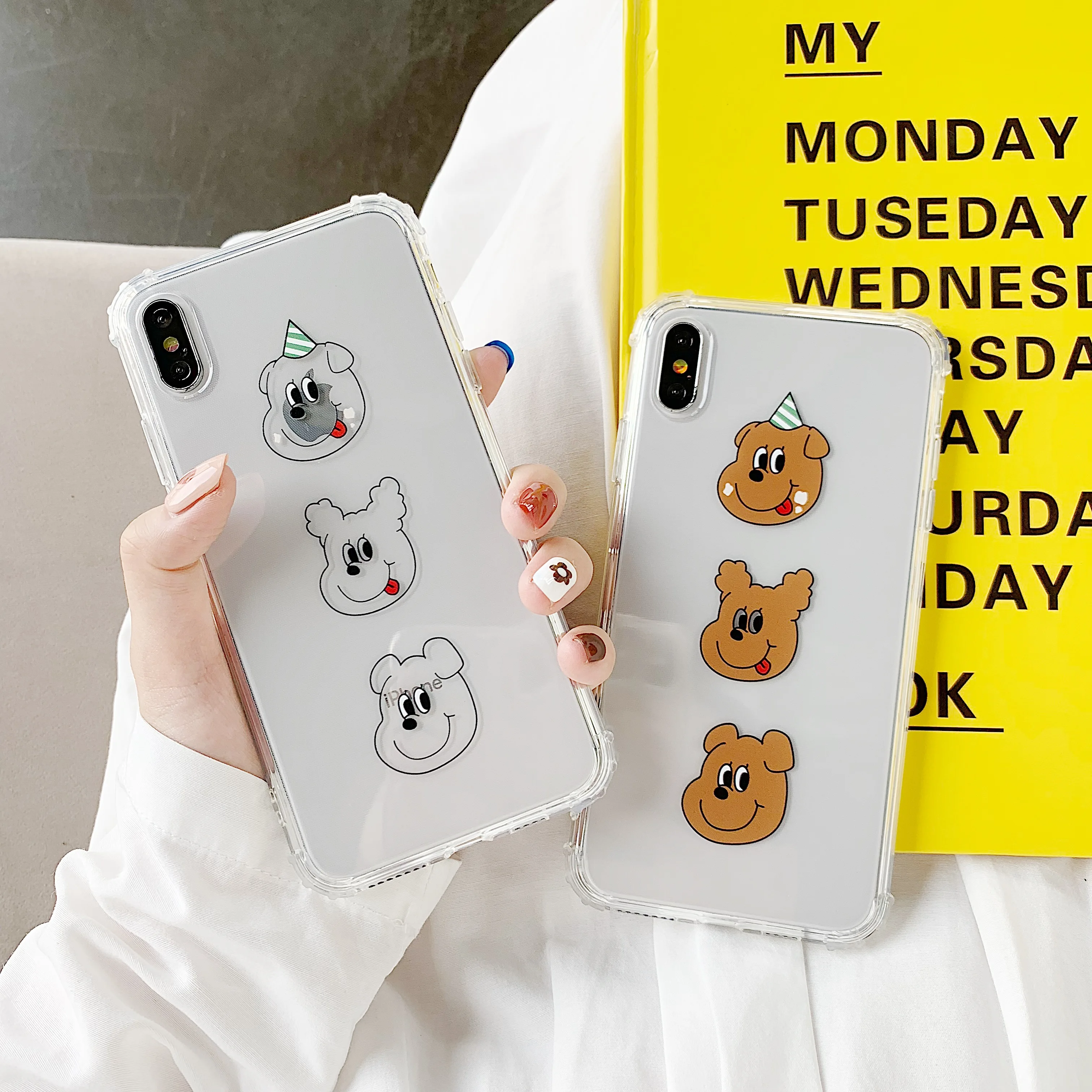 ORYKSZ милый мультяшный чехол для телефона с собакой iphone XS Max X XR 6 S 7 8 Plus задняя крышка