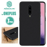 oneplus 7 pro case nillkin synthetic fiber back cover hard pc slim phone case soft touch for oneplus 7 pro nilkin texture capa