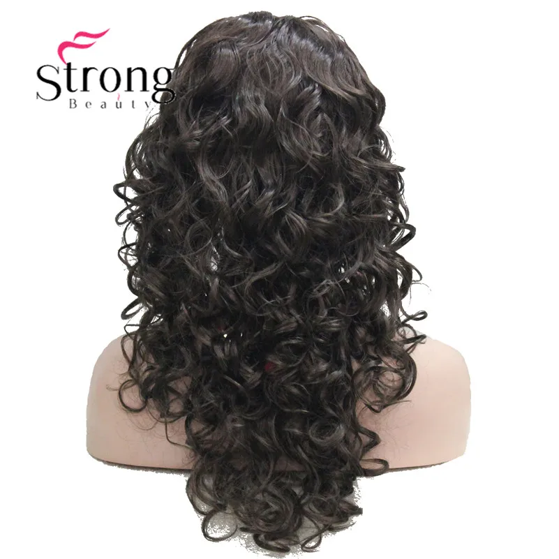 StrongBeauty длинный блондин выделяет кудрявые Тепло ОК синтетический парик с головной повязкой - Цвет: #6