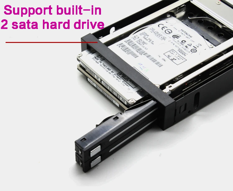 Без инструментов 3.5 &quot SATA Trayless горячей замены мобильного стойка для двойной 2.5 SSD /