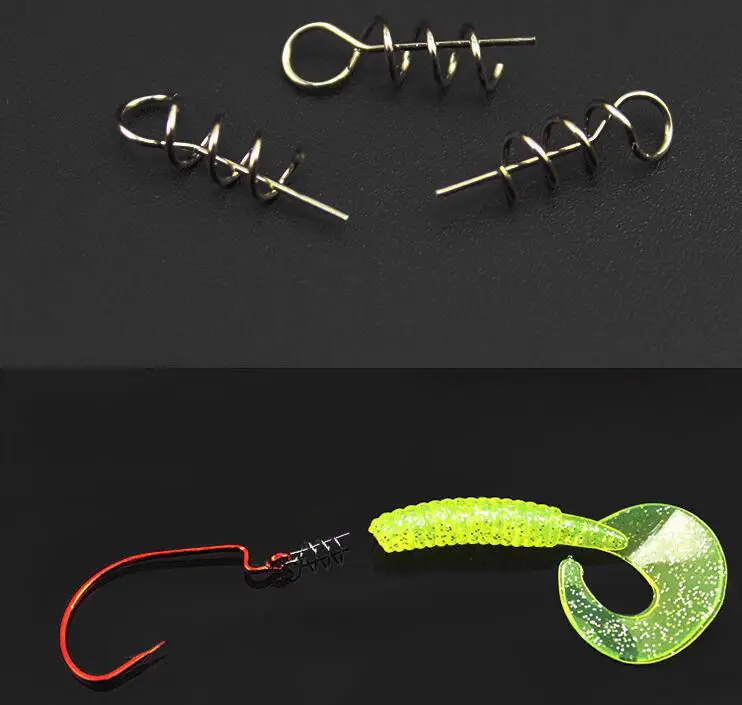 shaddock fishing 50pcs/Set 1.4cm 4.5cm Stainless Steel Spring Twist Lock Fishing Screw Dagger Tools | Спорт и развлечения