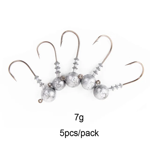 7g 5 шт./лот Anzol Pesca джиг Крючки 3,5 г 5 г 7 г 10 г 14 г рыболовные крючки треугольные приманки из свинца голова Крючки рыболовные снасти аксессуары - Цвет: 7g