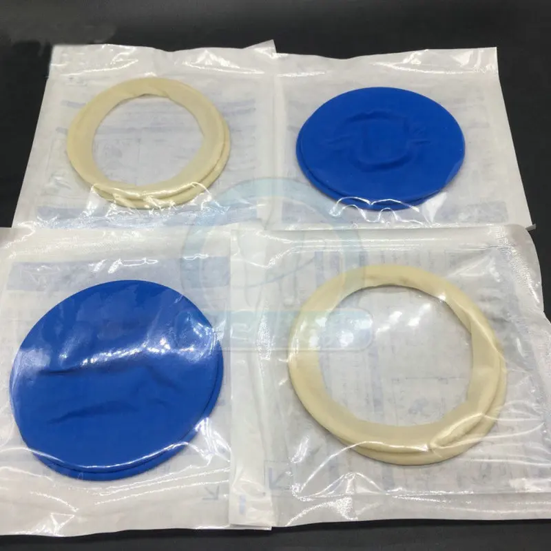 

10 pcs Disposable Dental Rubber Dam Sterile Cheek Retractor Mouth Opener Blue and white color rubber dam for oral cavity