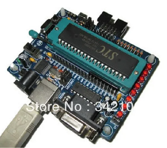 Бесплатная доставка! Минимальная системная плата mini51 51 макетная MCU 51|board red|board