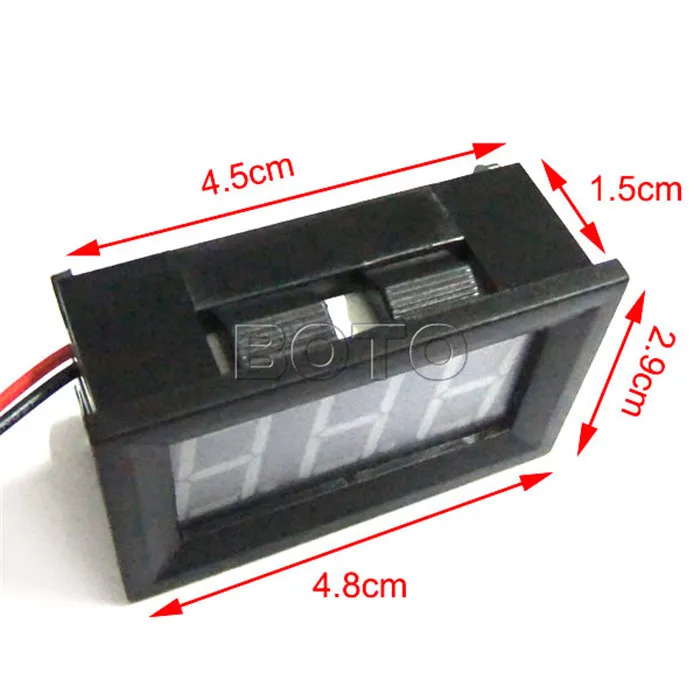 2.5 В до 30 Красный Малый Цифровой Вольтметр Вольт Метр Панели DC Щитовой прибор