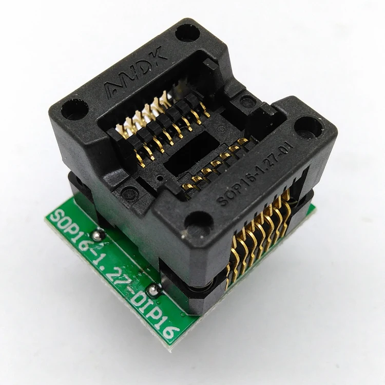 SOP16 SOIC16 SO16 для DIP16 программирующая розетка шаг 1 27 мм IC ширина корпуса 3 9 150mil