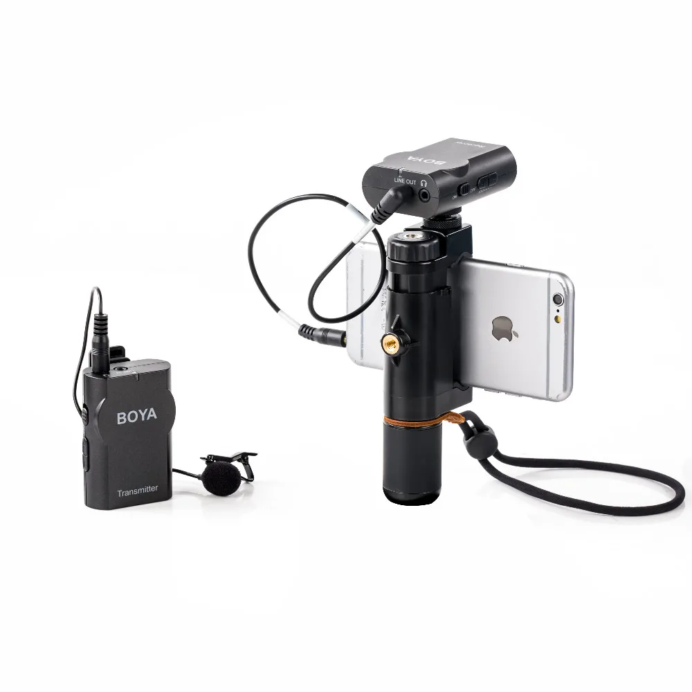 DIGITALFOTO BOYA BY-WM4 Беспроводной петличный DSLR видео камера смартфона с лацканами Lav