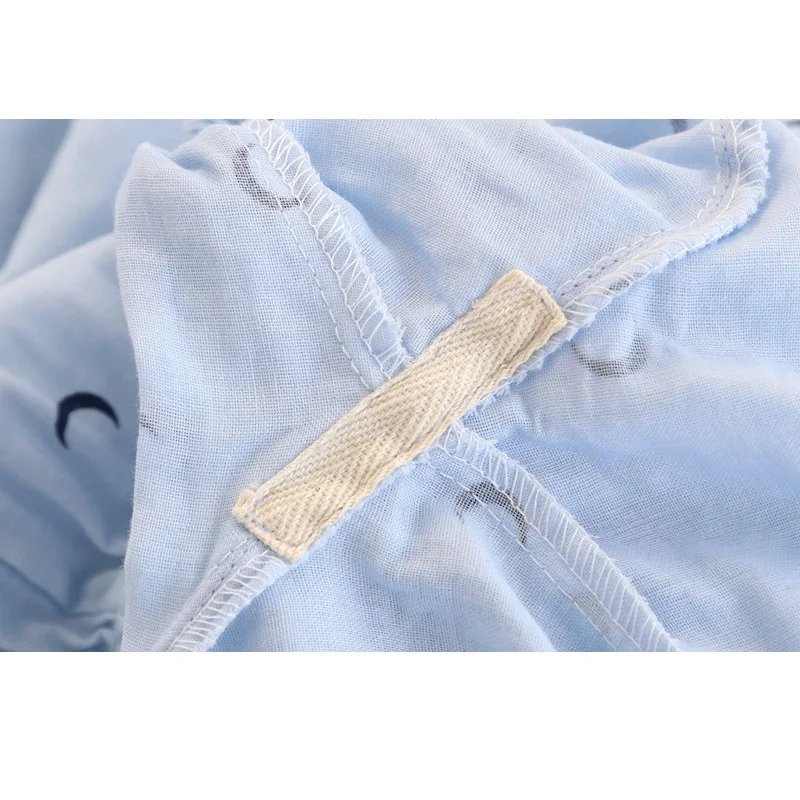 

2019 couples spring pajama sets women sleepwear pijama men thin gauze Cotton Home Clothing Full Sleeve long pants