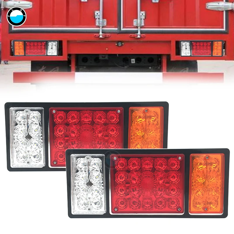 Пара 36 светодиодов задний светодиодный фонарь для прицепа грузовика яхты