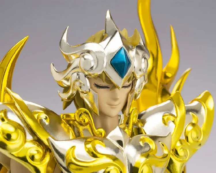 Короткая футболка с героями из японского аниме « Bandai Saint Seiya Cloth Myth, EX Soul золота Бог Лев Aiolia фигурку