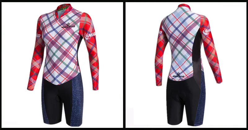 Malciklo Pro Team триатлон костюм женский с длинным рукавом Велоспорт одежда Skinsuit Майо Велоспорт Джерси Ropa ciclismo гелевая подкладка