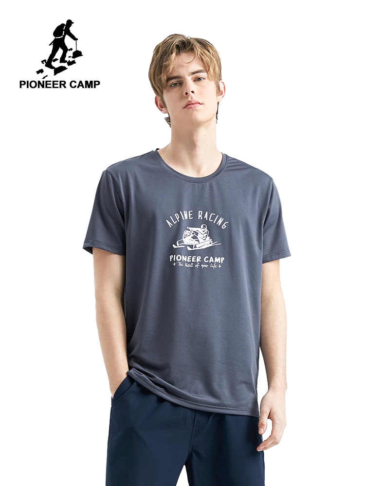 Мужская быстросохнущая футболка Pioneer Camp Спортивная с коротким рукавом и принтом