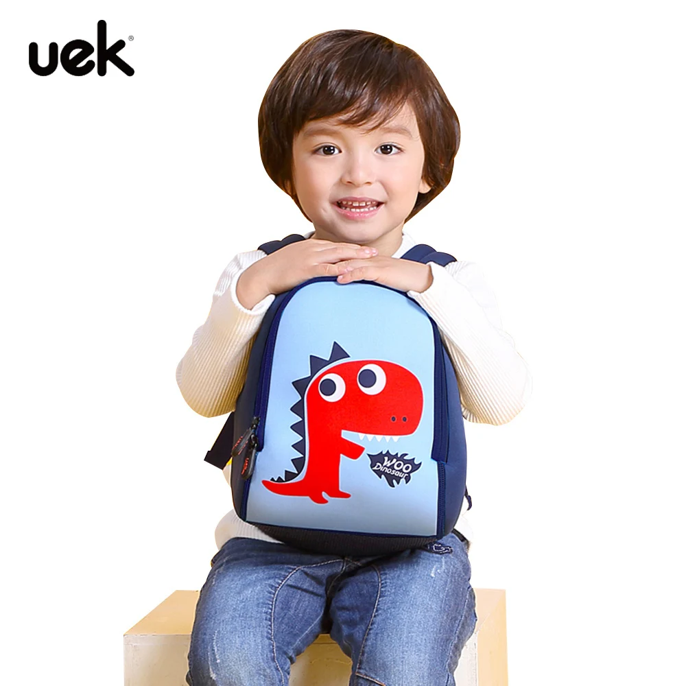 UEK бренд Динозавр печати школьные ранцы детей детский сад рюкзак малышей неопрен